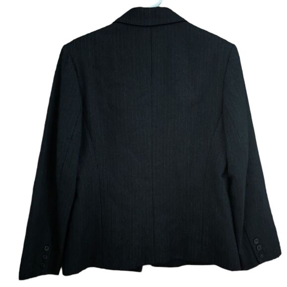 Women's Black Wool Blazer - Giorgio Sant’ Angelo - Size 8 - Single Button - Picture 3 of 8